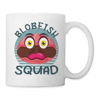 Costume de Blobfish - Visage de poisson Blob laid - - Mug blanc - blanc - Droite