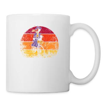 Vélo Balade Sorcière Drôle Cycliste Amoureux - Mug blanc - blanc - Droite