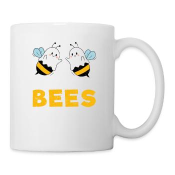 Boo Bees Funny Couple Halloween Party Bee - Mug - white - Right