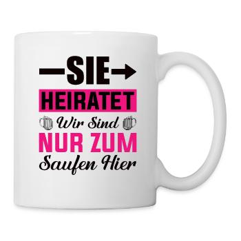 Junggesellenabschied Frau - Tasse - Weiß - Rechts
