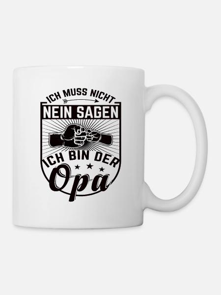 Werdender Opa Zukünftiger Opa Opa Verkündung - Tasse - Weiß