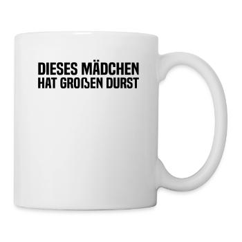 Mallorca Party - Dieses Mädchen Hat Großen Durst - Tasse - Weiß - Rechts