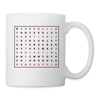 Hebamme Job Beruf Studium Examen Worträtsel - Tasse - Weiß - Rechts