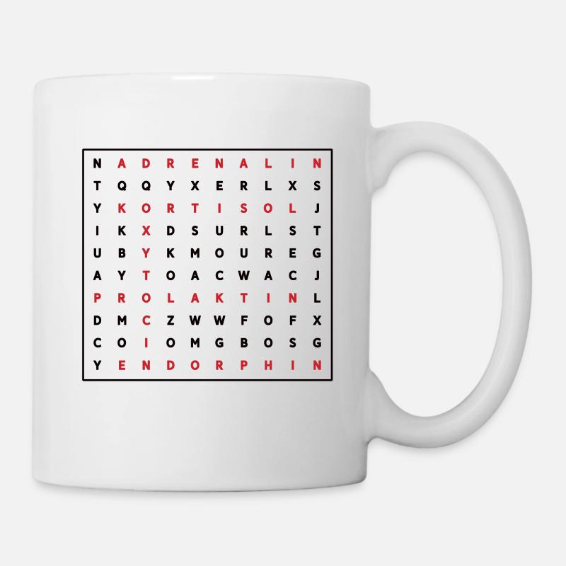 Hebamme Job Beruf Studium Examen Worträtsel - Tasse - Weiß