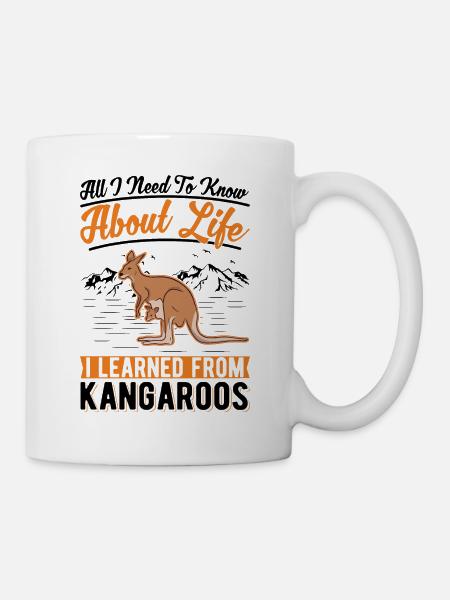 Känguru Australien Australisches Kangaroo - Tasse - Weiß