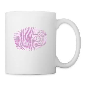 Crazy chalk lady | Forensic Scientist - Tasse - Weiß - Rechts