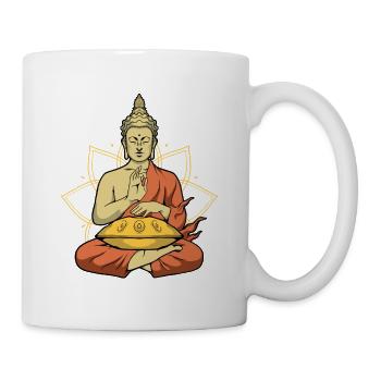 Handpan Buddha Player Spiritual Handpan - Mug blanc - blanc - Droite