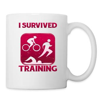 I Survived My Husband's Training Schedule 20 - Tasse - Weiß - Rechts