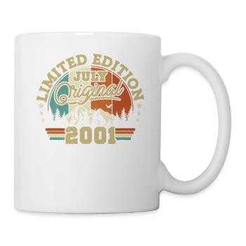 Birthday Gift Vintage July 2001, 22 Years - Mug - white - Right