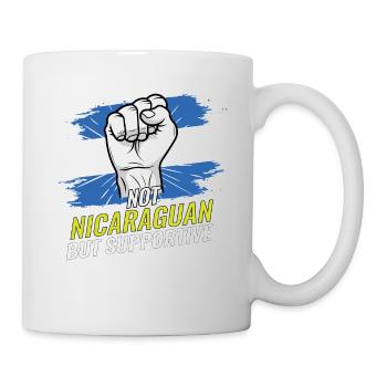 Pas nicaraguayen mais un drapeau du Nicaragua favorable - Mug blanc - blanc - Droite