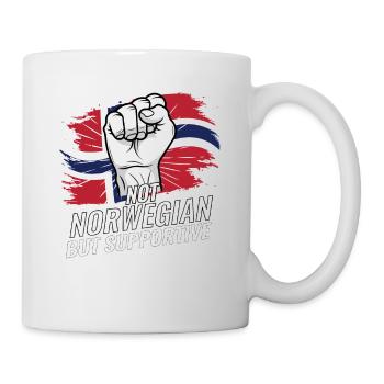 Pas norvégien mais pays norvégien de soutien - Mug blanc - blanc - Droite