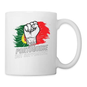 Pas portugais mais drapeau portugais de soutien - Mug blanc - blanc - Droite