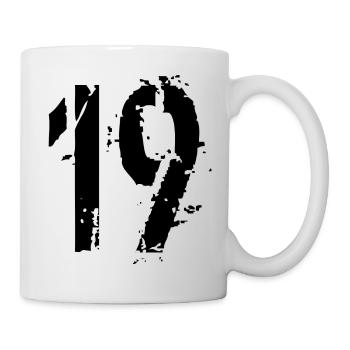19 Number 19 years - Mug - white - Right