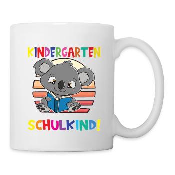 Tschüss Kindergarten Ich Bin Jetzt Ein Schulkind! - Tasse - Weiß - Rechts