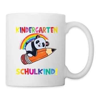 Tschüss Kindergarten Ich Bin Jetzt Ein Schulkind! - Tasse - Weiß - Rechts
