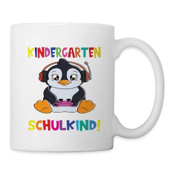 Tschüss Kindergarten Ich Bin Jetzt Ein Schulkind! - Tasse - Weiß - Rechts