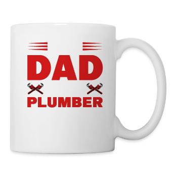 I'm A Dad And A Plumber Nothing Scares Me - Mug - white - Right
