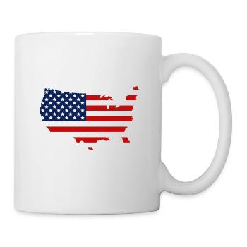 Meilleur pays du monde Drapeau américain patriotique - Mug blanc - blanc - Droite