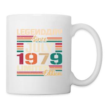Juillet 1979 Anniversaire Juillet 1979 Juillet Année - Mug blanc - blanc - Droite