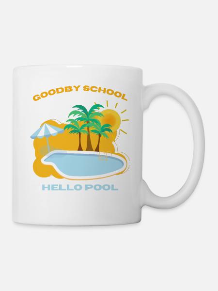 Goodby School Hello Pool - Mug blanc - blanc