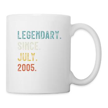 18 Birthday 18 years Legendary since July 2005 - Mug - white - Right
