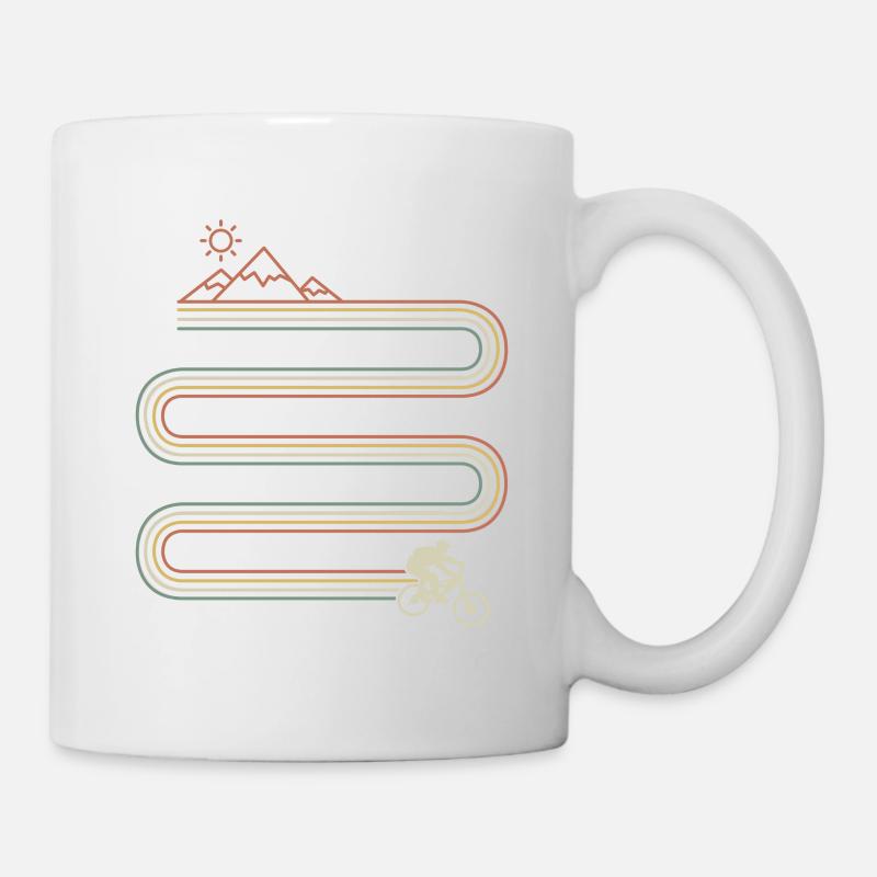 Retro MTB Mountain Bike - Mug blanc - blanc