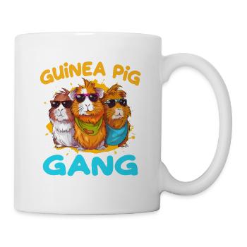 Guinea Pig Gang für eine Meerschweinchen - Tasse - Weiß - Rechts