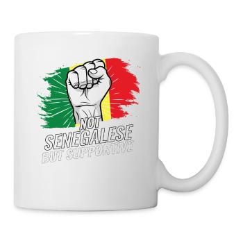 Not Senegalese But Supportive Senegal Flag - Mug - white - Right
