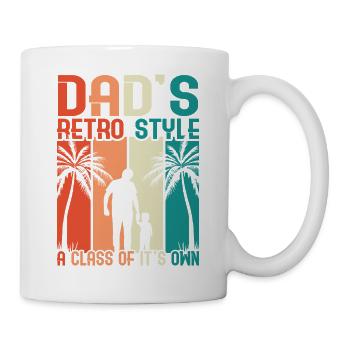 Super papa, papa, meilleur papa Fête des pères - Mug blanc - blanc - Droite