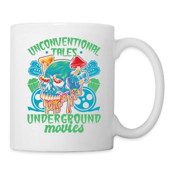 Underground Film, Independent Cinema, Horror - Tasse - Weiß - Rechts