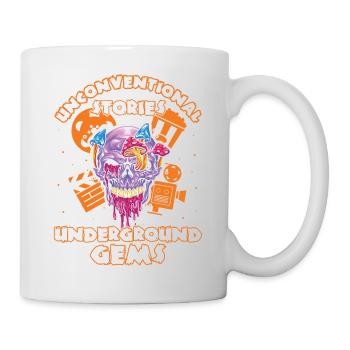 Underground Film, Independent Cinema, Horror - Tasse - Weiß - Rechts