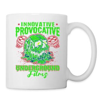 Underground Film, Independent Cinema, Horror - Tasse - Weiß - Rechts