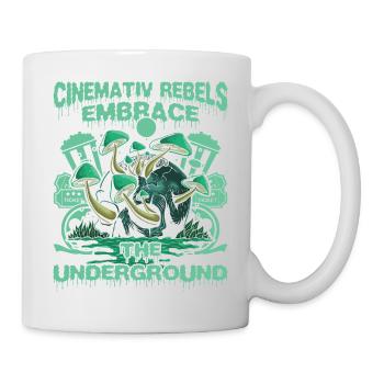 Underground Film, Independent Cinema, Horror - Tasse - Weiß - Rechts