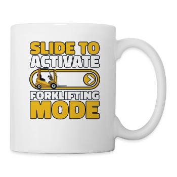 Slide To Activate Forklifting Mode Forklift - Mug - white - Right