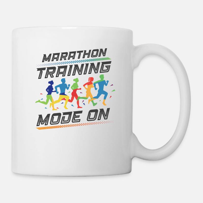 Marathon-Trainingsmodus, auf Marathon Runner - Tasse - Weiß