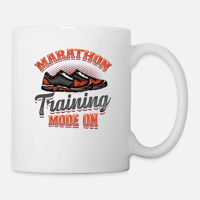 Mode d’entraînement Marathon, sur Marathon Runner - Mug blanc - blanc