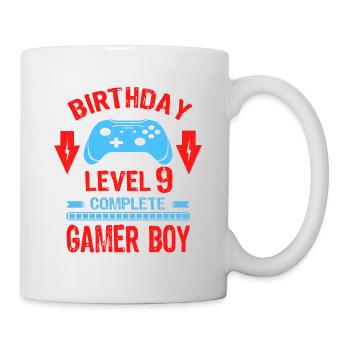 Neuf 9 ans BDay Son Garçon Drôle de joueur 9ème 9 ans - Mug blanc - blanc - Droite