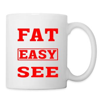 I'm Not Fat, I'm Just Easy To See 12 - Mug - white - Right