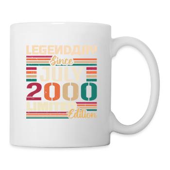Juli 2000 Jahrestag Juli 2000 Juli Jahrgang - Tasse - Weiß - Rechts