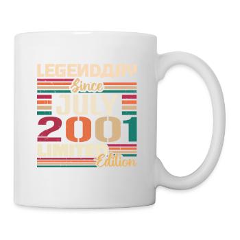 Juillet 2001 Anniversaire Juillet 2001 Juillet Millésime - Mug blanc - blanc - Droite