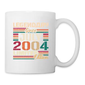 Juillet 2004 Anniversaire Juillet 2004 Juillet Millésime - Mug blanc - blanc - Droite