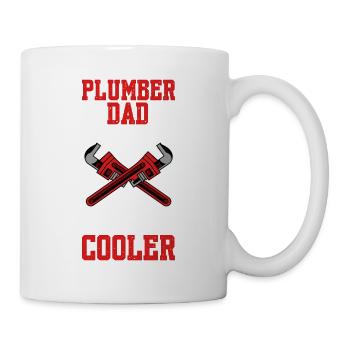 Plumber Dad Like A Regular Dad But Cooler - Mug - white - Right