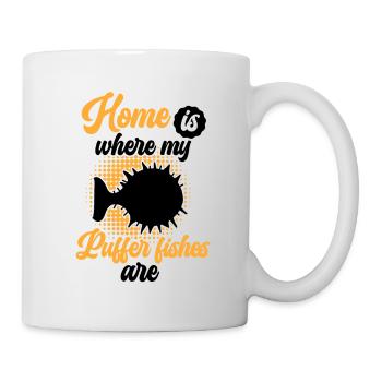 Le poisson-globe est ma maison Poisson-globe géant - Mug blanc - blanc - Droite