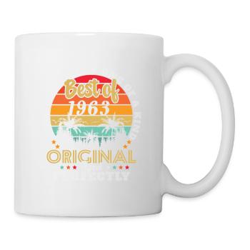 Born 1963 Birthday present 1963 - Mug - white - Right