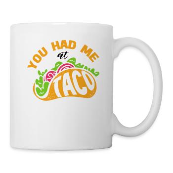 Taco Somberero Mexikanisch Mexiko Latino - Tasse - Weiß - Rechts
