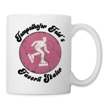 Tempelhofer Feld Skater Rollschuh - Tasse - Weiß - Rechts