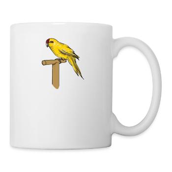 Perruche de chèvre I Motif de perruche pour porte-oiseau - Mug blanc - blanc - Droite