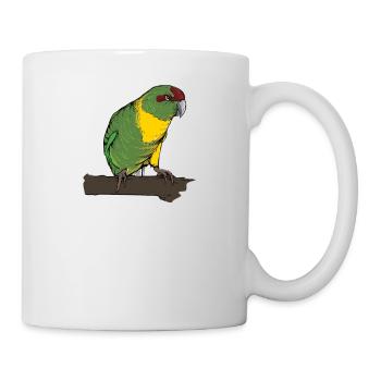 Perruche de chèvre I Motif de perruche pour porte-oiseau - Mug blanc - blanc - Droite