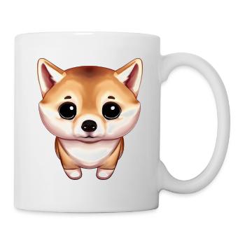Illustration mignonne de Shiba Inu - Mug blanc - blanc - Droite
