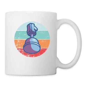 Vintage Chess Piece Retro Chess Piece - Mug - white - Right
